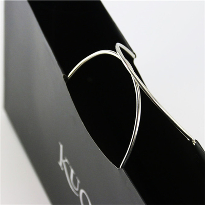 SGS Personalized Paper Bags Custom Printed Black Luxury Paper Gift Bags With Handles