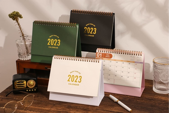 Embossing Debossing Monthly Wall Calendars Custom 365 Days Desk Advent Calendar