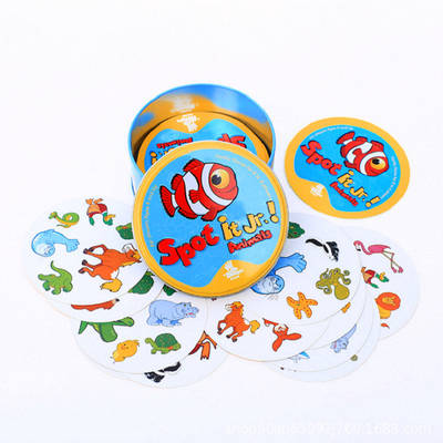 Children's Memory Education Cards Paper Flash Cards With Color Box