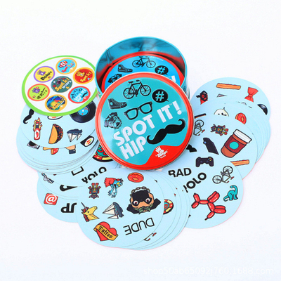 Children's Memory Education Cards Paper Flash Cards With Color Box