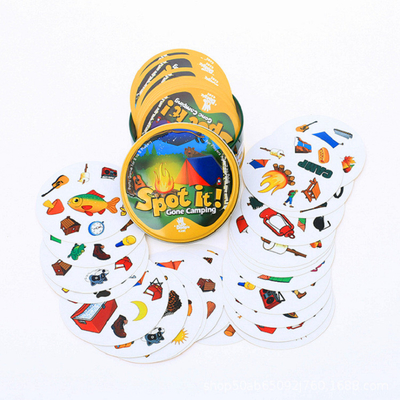 Children's Memory Education Cards Paper Flash Cards With Color Box