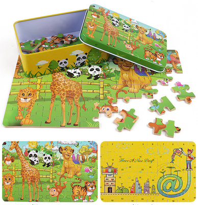 3D Wooden Eco Friendly Custom Jigsaw Puzzles Cartoon Children Jigsaw Puzzle