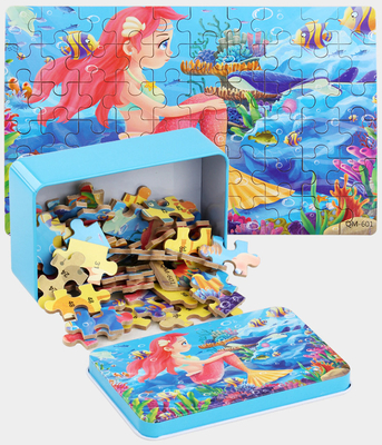 3D Wooden Eco Friendly Custom Jigsaw Puzzles Cartoon Children Jigsaw Puzzle
