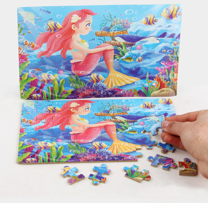 3D Wooden Eco Friendly Custom Jigsaw Puzzles Cartoon Children Jigsaw Puzzle