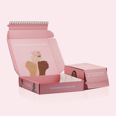 Pantone Color Mailer Shipping Box Gloss Matt Lamination Colored Mailer Boxes