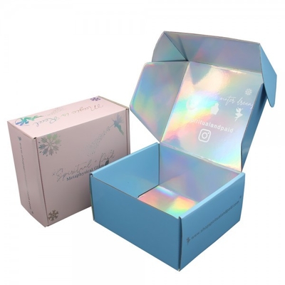 Laser Custom Mailer Shipping Box CMYK Color Card Board Shoe Boxes