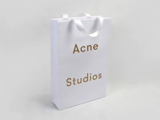 Luxury Dyed Paper Garment Shopping Bags Letter Print Paper Bag