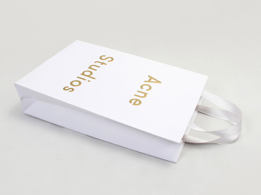 Luxury Dyed Paper Garment Shopping Bags Letter Print Paper Bag