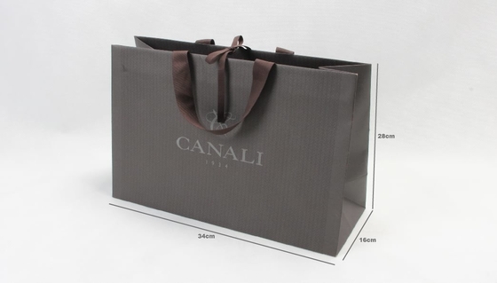 Silk Screen Printing Personalized Paper Bags Formal Wear Suit Luxury Paper Bags