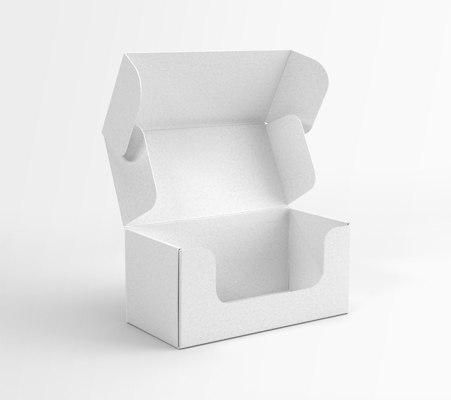 Offset Printing Free Front Tuck Mailer Boxes Shipping Box Mockup