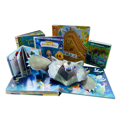 OEM ODM Early Educational Kids Book Printing Popup Slide Book Printing For Kids