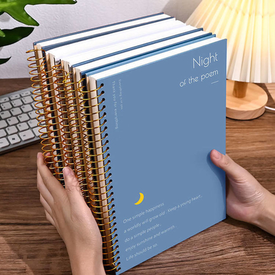 A4 A5 A6 B5 Subject Blank Cover Notebook 128gsm 140gsm Thick Spiral Notebook