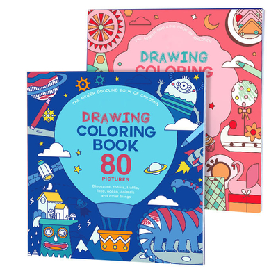 Custom Soft Cover Kids Book Printing Drawing Coloring Book Printing For Children
