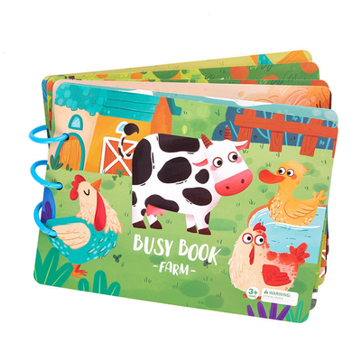 Early Educational Children Paper Book Printing Preschool Quiet Book Teaching Aids