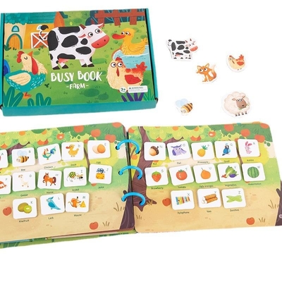 Early Educational Children Paper Book Printing Preschool Quiet Book Teaching Aids
