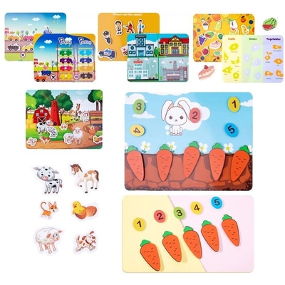Sedex Matte Art Paper Montessori Quiet Book Children Toy Paste Book