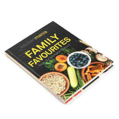 Custom Hardcover Book Printing Family Favorite Cook Recipe Book Printing