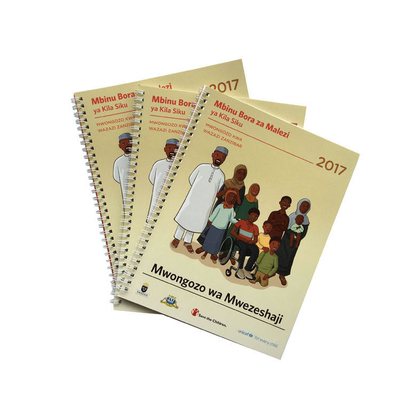 Spiral Bound Educational Textbook 100gsm 120gsm 140gsm Hardcover Paperback Book