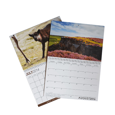 Various Size C2S Art Paper Calendar Printing 128gsm 157gsm 190gsm 210gsm