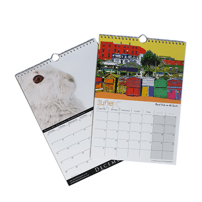 Various Size C2S Art Paper Calendar Printing 128gsm 157gsm 190gsm 210gsm