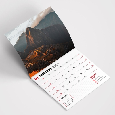 SGS Threaded Circle Wall Calendar Printing Full Color Month View Calendar