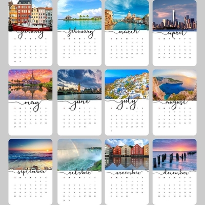 CCNB Printing Monthly Calendar Christmas Countdown Desk Calendar OEM