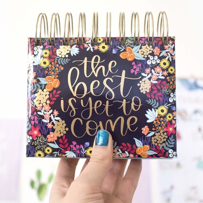 Monthly Desk Advent Calendars Printing Corrugated Floral Wall Calendar