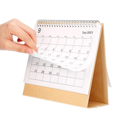 2023 Printing Monthly Calendar 1400gsm 1800gsm Cardboard Desk Calendar