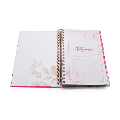 Hot Stamping Spiral Notebook Printing Custom Journal Book Printing Binding