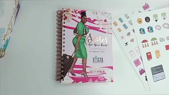 Hot Stamping Spiral Notebook Printing Custom Journal Book Printing Binding
