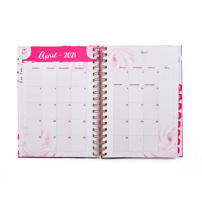 Hot Stamping Spiral Notebook Printing Custom Journal Book Printing Binding