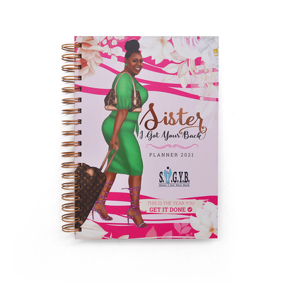 Hot Stamping Spiral Notebook Printing Custom Journal Book Printing Binding