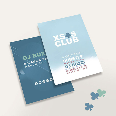 A3 To A6 Club Brochure Flyer Printing PMS Color Party Flyers Printing