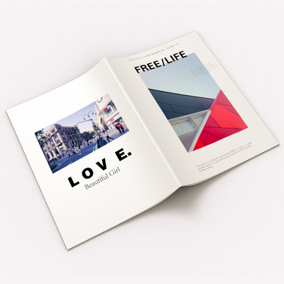 A3 A4 A5 A6 Catalog Magazine Printing Customized Softcover Magazine Book Printing