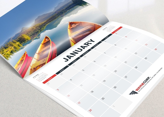 Custom Made Calendar 2024 Printing Flip Desk Table