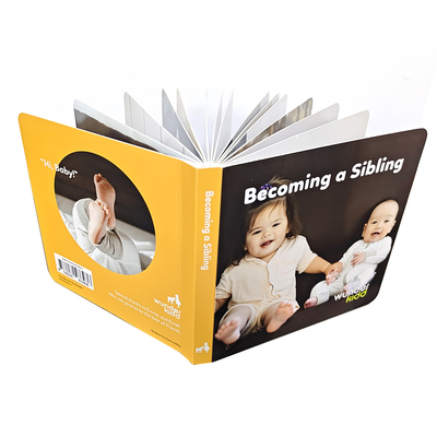 Square A3 Children Board Book Printing Customized