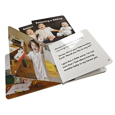 Kids OEM Custom Board Book Printing Services Children Thick Cardboard Book