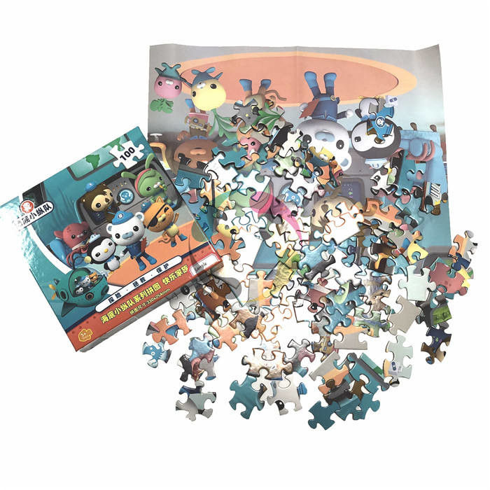 Full Color Custom Printed Funny Floor Jigsaw Puzzle For Age 3 Kids