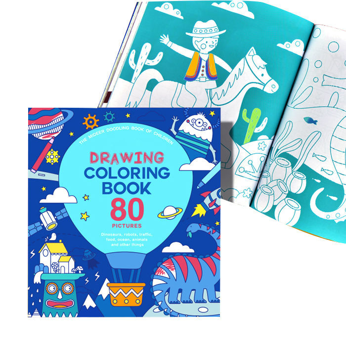 Custom Soft Cover Kids Book Printing Drawing Coloring Book Printing For Children