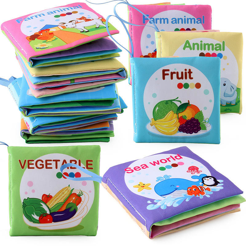 Montessori Toys Newborn Sensory Books Basic Life Skills Activity Books For 18 Month Olds