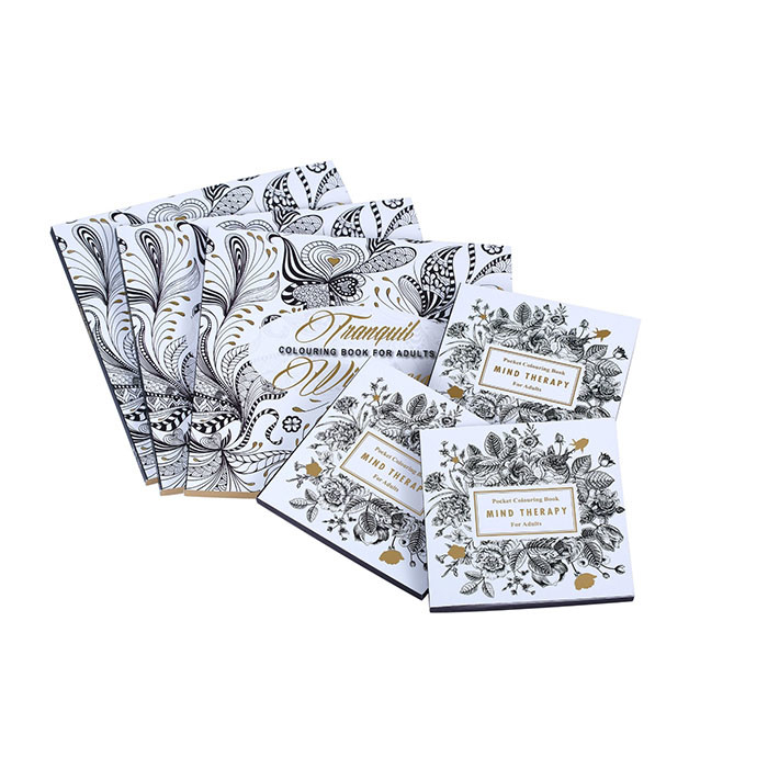 100gsm 120gsm 140gsm Softcover Book Printing Paperboard Adult Coloring Books